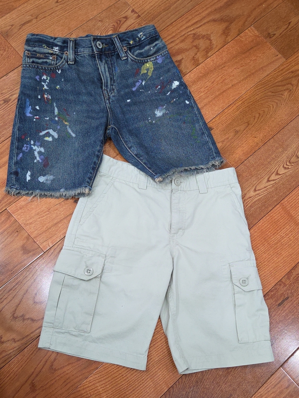 Polo by Ralph Lauren Tan Cargo Shorts and Multi-Color Jean Shorts